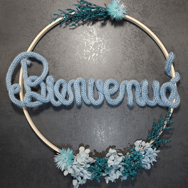 Attrape-rêve personnalisable bleu